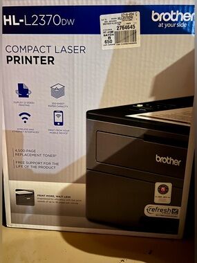 Brother HL-L2370DW Compact Laser Printer - Black and White